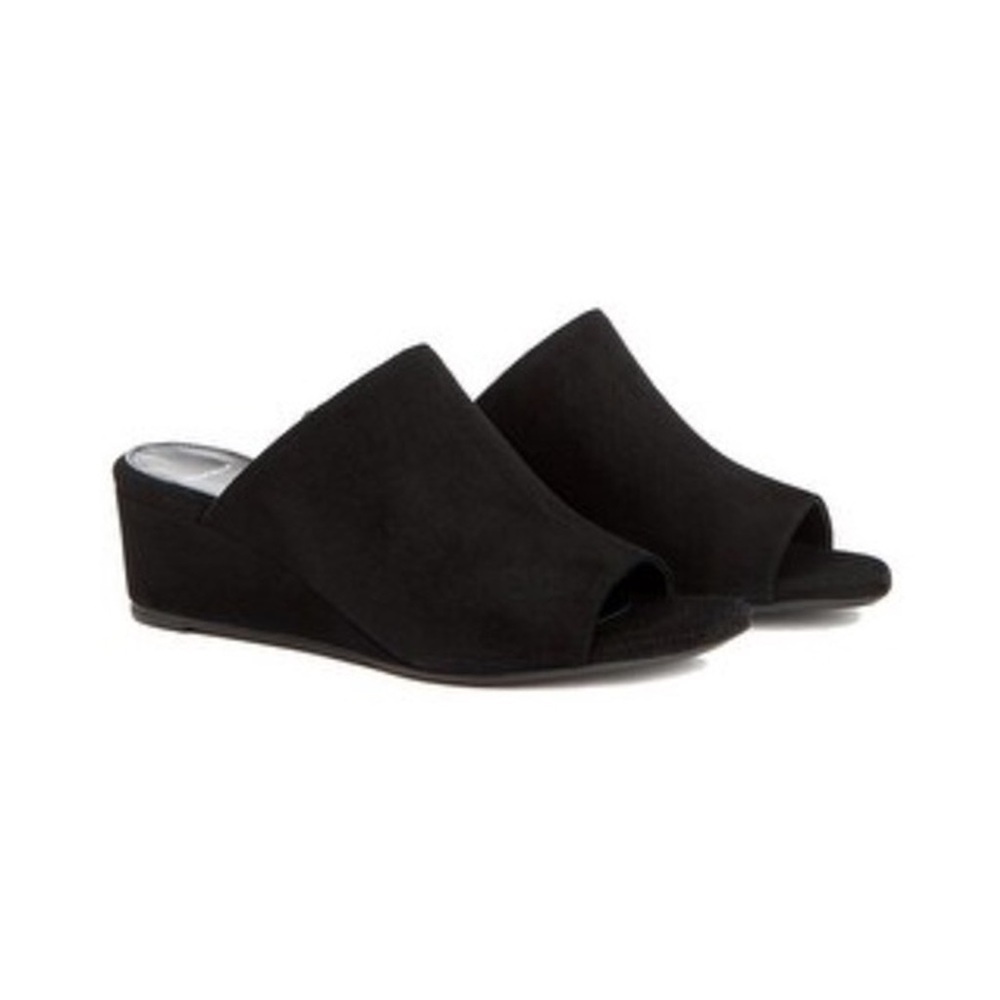 Aquatalia - Kayla Weatherproof Suede Mule Sandal - Black